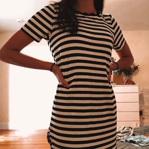 Summer dress - Black and white Strips